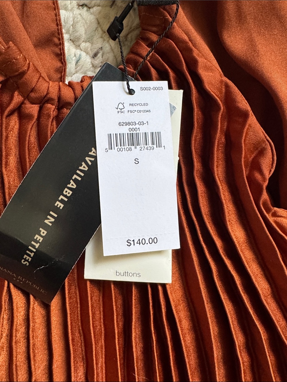 Banana Republic Rust Pleated Halter Maxi Dress - Picture 3 of 4